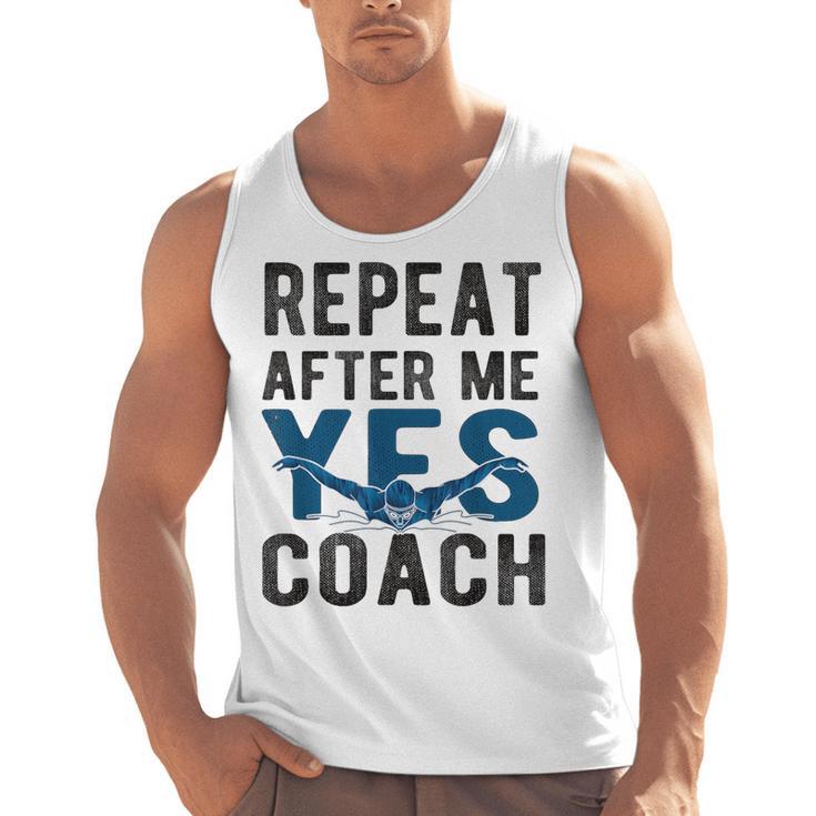 Repeat Yes Swim Coach Swimming Coach Men Tank Top, trending gift