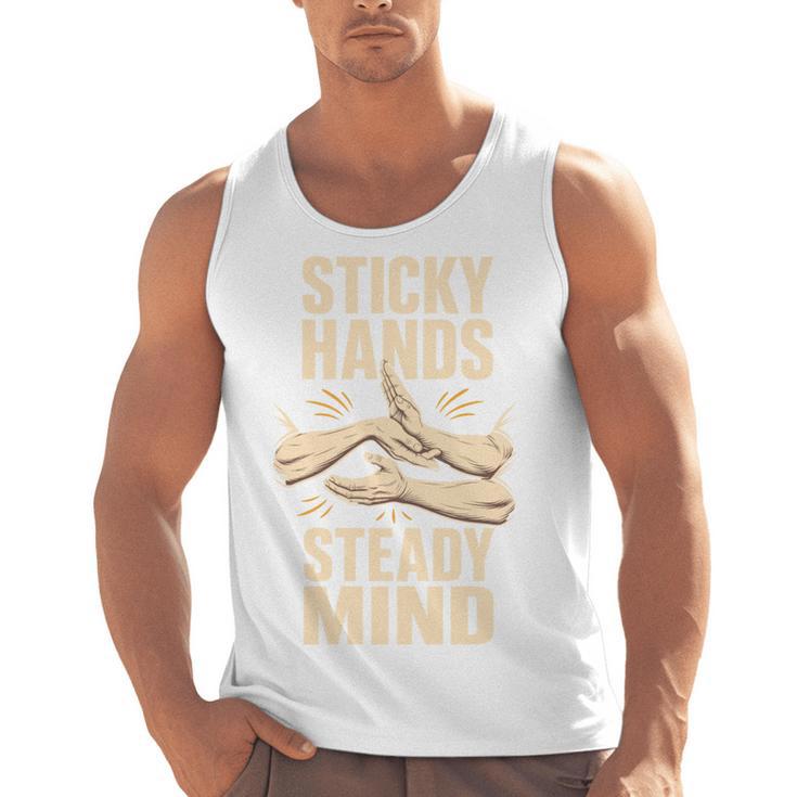 Sticky Hands Steady Mind Muay Thai Boxing Men Tank Top