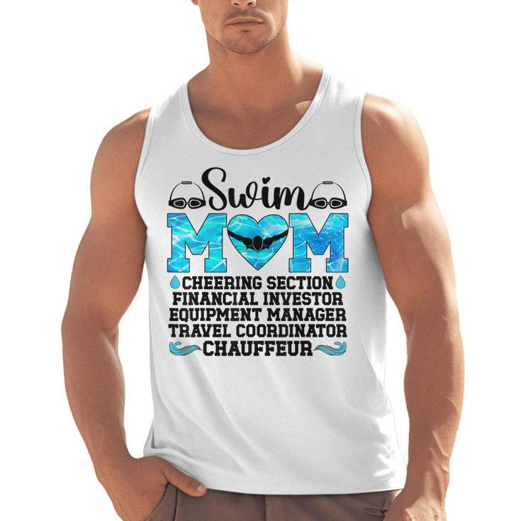 Swim Mom Definition Swimming Mother Of A Swimmer Mom Men Tank Top