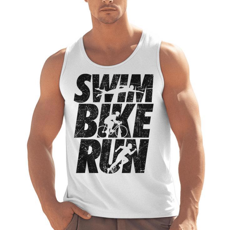 Swimming Cycling Running Triathlon Running Swimming Men Tank Top