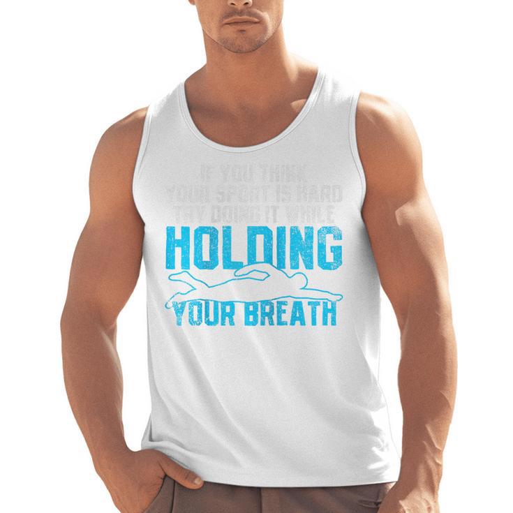 Swimming Swimmer Raglan Baseball Tee Men Tank Top