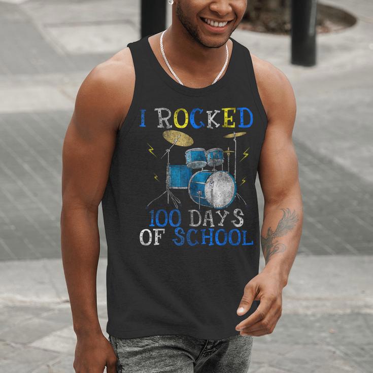 100th Day Of SchoolShirt Happy 100 Days Drum Kit Music Men Tank Top 100th Day Of SchoolShirt Happy 100 Days Drum Kit Music Men Tank Top