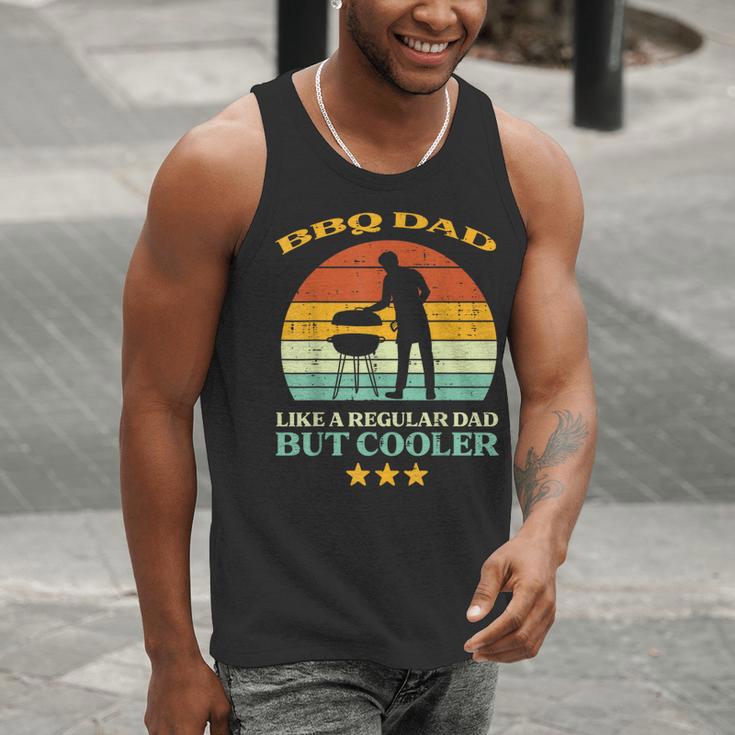 Bbq Dad Cooler Retro Barbecue Grill Fathers Day Daddy Papa Men Tank Top