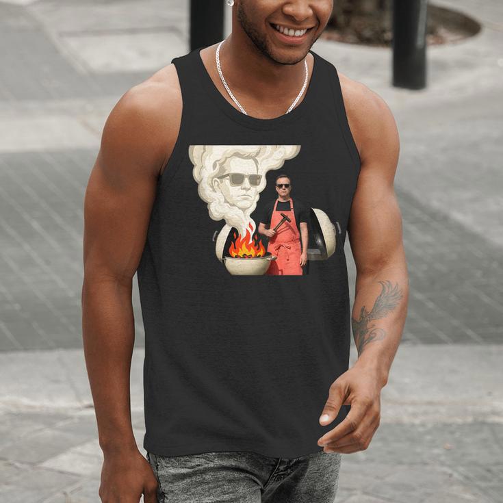 BBQ Dad Grilling Humor Men Backyard Men Tank Top