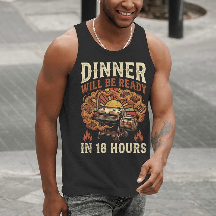 BBQ Dad Smoking Meat Smoker Barbecue Men Tank Top