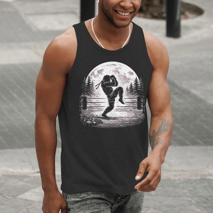 Bigfoot Muay Thai Boxer Martial Arts Sasquatch Men Tank Top