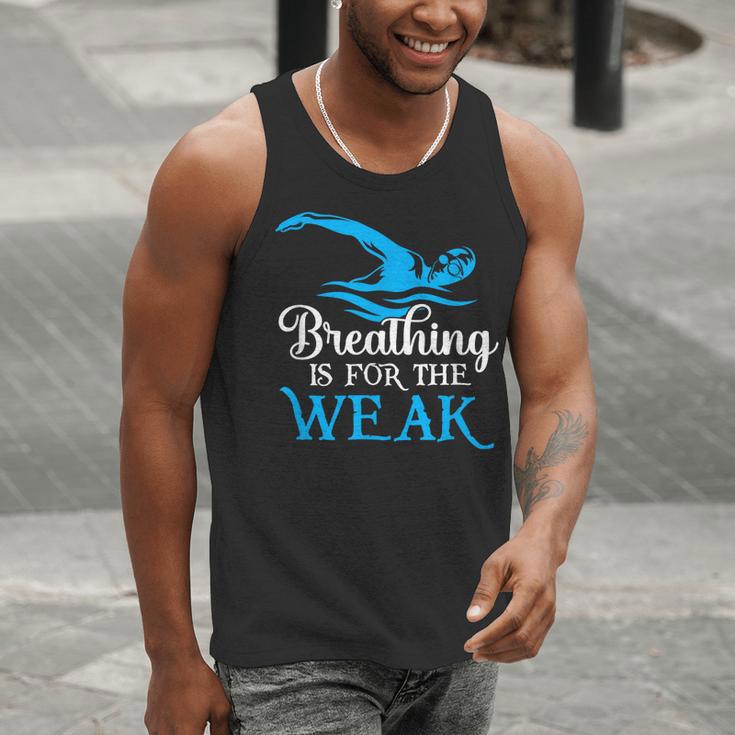 Breathing Is For The Weak Swimming Swimmer Men Tank Top Breathing Is For The Weak Swimming Swimmer Men Tank Top