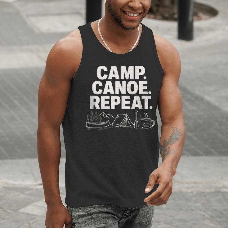 Camp Canoe Repeat Outdoor Adventure Men Tank Top