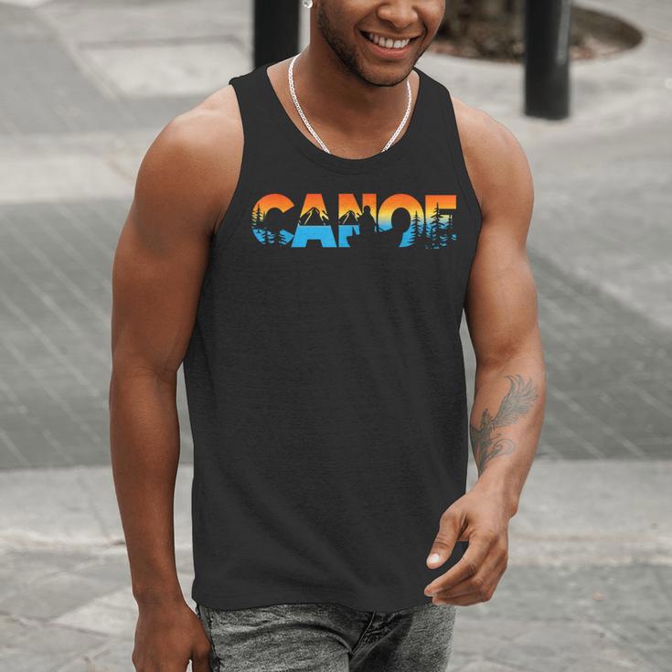 Canoe Canoeing Retro Canoe Men Tank Top