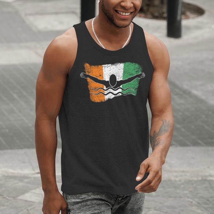 Cool Ireland Flag Vintage Irish Flag Swimmer Fly Swimming Men Tank Top Cool Ireland Flag Vintage Irish Flag Swimmer Fly Swimming Men Tank Top