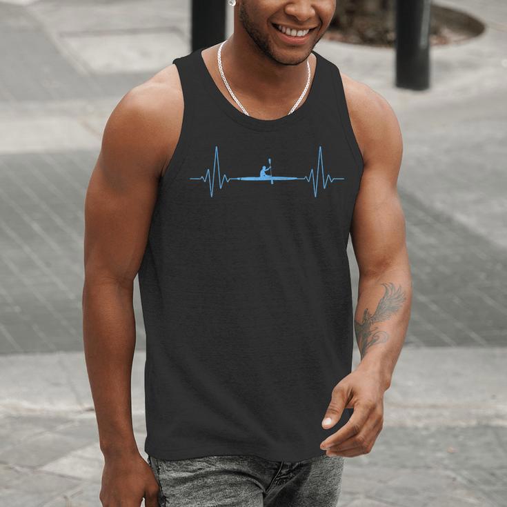 Cool Kayaking Heartbeat Canoe Boating Kayaks Outdoor Sport Men Tank Top Cool Kayaking Heartbeat Canoe Boating Kayaks Outdoor Sport Men Tank Top
