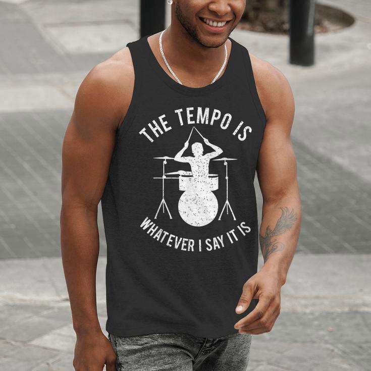 Drum Kit Graphic For a Drummer With Percussion Instruments Men Tank Top Drum Kit Graphic For a Drummer With Percussion Instruments Men Tank Top