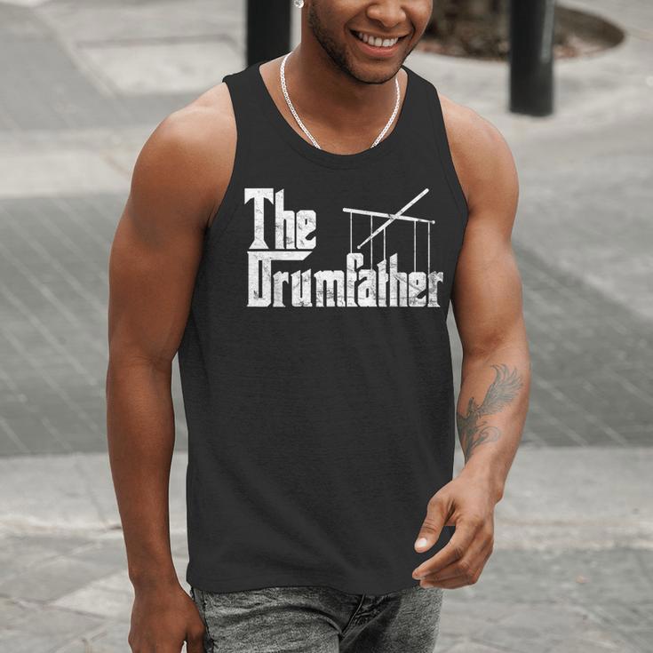 Drummer Humor The Drumfather Drum Kit Men Tank Top