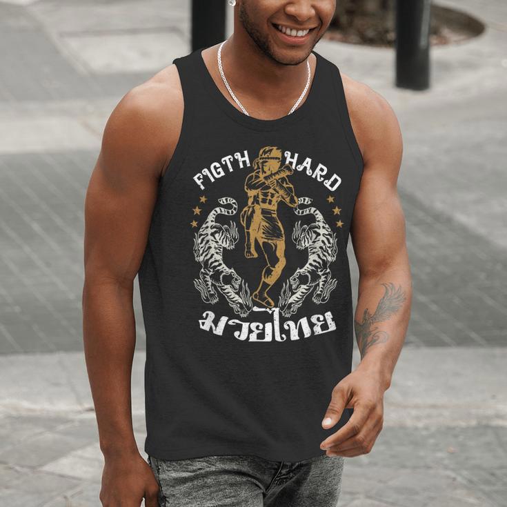 Fight Hard Traditional Fighter Muay Thai Men Tank Top
