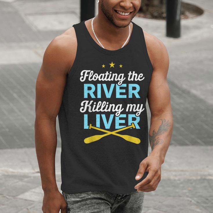 Floating The River Killing My Liver Canoe Kayak Trip Men Tank Top Floating The River Killing My Liver Canoe Kayak Trip Men Tank Top
