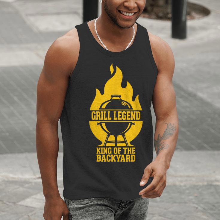 Grill Legend King Of The Backyard BBQ Dad Humor Chef Men Tank Top Grill Legend King Of The Backyard BBQ Dad Humor Chef Men Tank Top