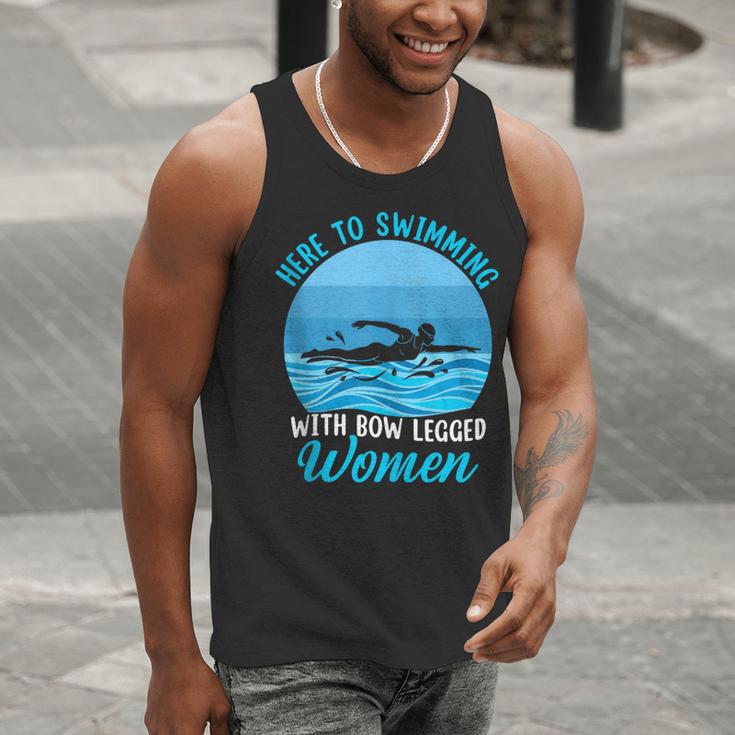 Here's To Swimming With Bow Legged Women Swimming Men Tank Top