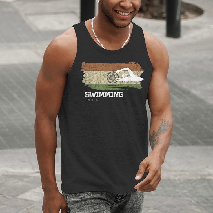 India Swimming Swimmer Water Sports Swimming Men Tank Top