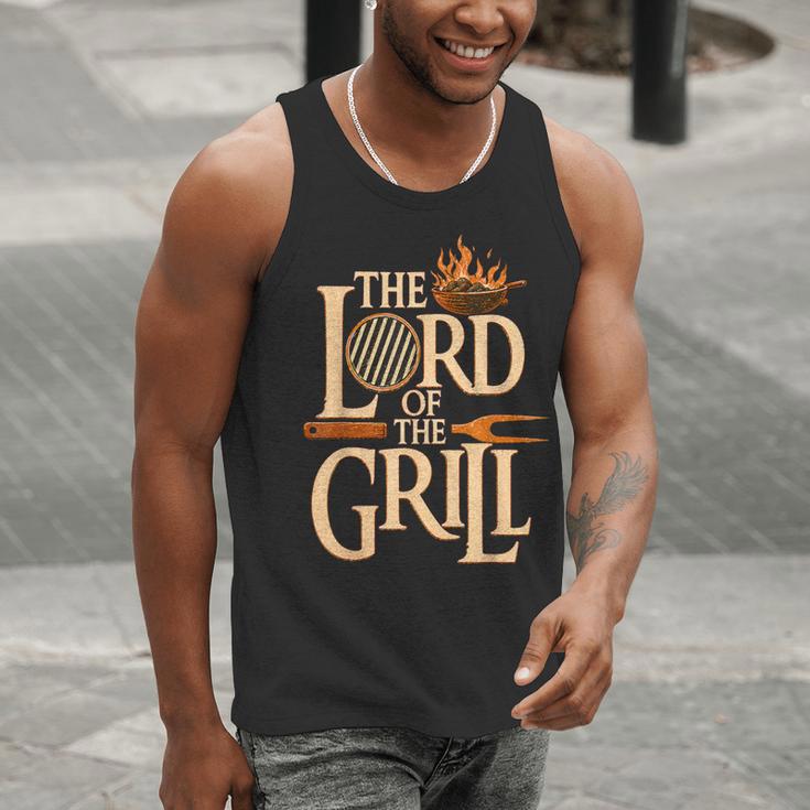Lord Of The Grill BBQ Daddy Nerd Dad Men Tank Top