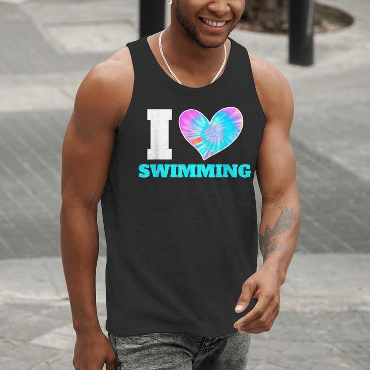 I Love Swimming Swimmer Swim Men Tank Top