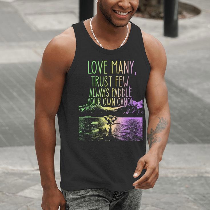 Love Many Trust Few Always Paddle Your Own Canoe Canoes Men Tank Top Love Many Trust Few Always Paddle Your Own Canoe Canoes Men Tank Top