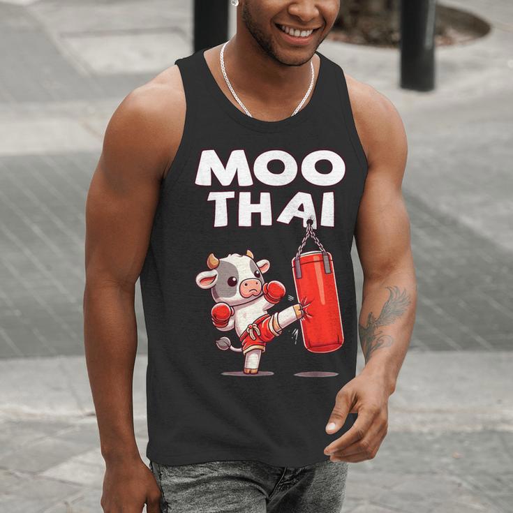 Moo Thai Muay Thai Cow Thai Boxing For Kids Muay Thai Men Tank Top Moo Thai Muay Thai Cow Thai Boxing For Kids Muay Thai Men Tank Top