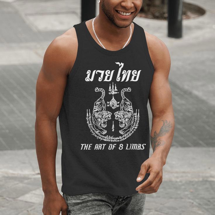 Muay Thai The Art Of 8 Limbs Martial Art Sak Yant Twin Tiger Men Tank Top