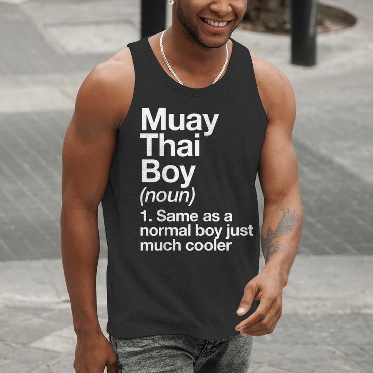 Muay Thai Boy Definition Martial Arts Sports Men Tank Top