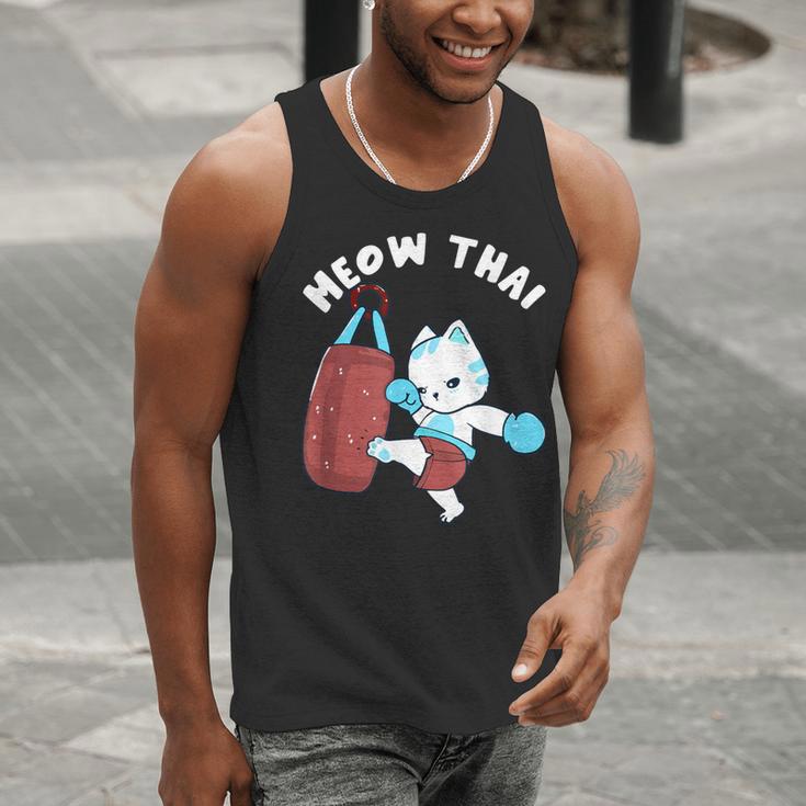 Muay Thai Cat Meow Thai Punch Bag Martial Arts Men Tank Top Muay Thai Cat Meow Thai Punch Bag Martial Arts Men Tank Top