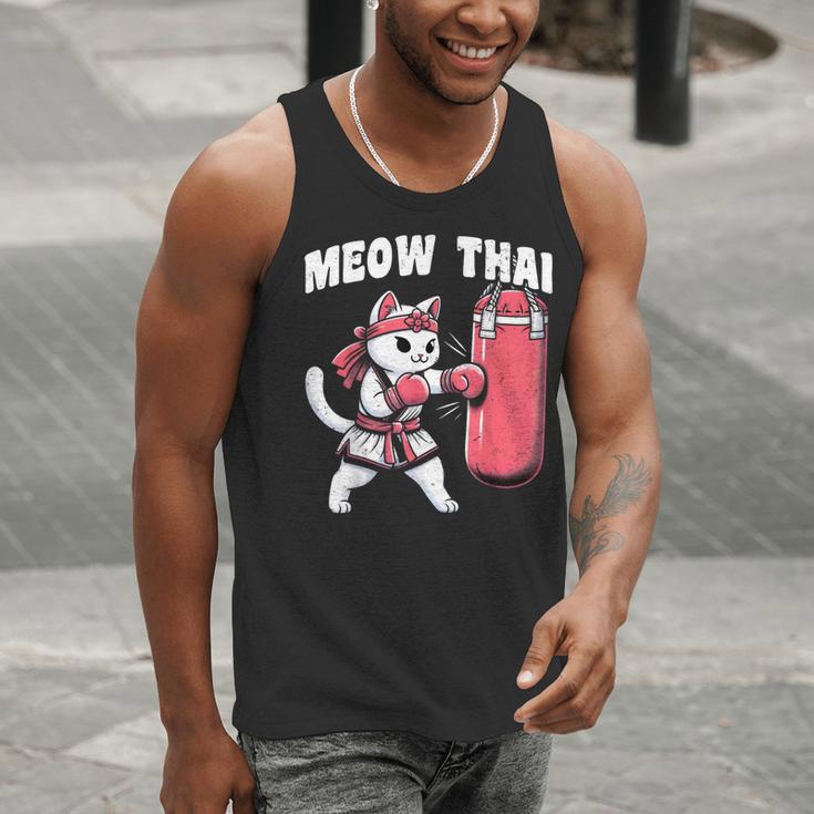 Muay Thai Cat Meow Thai Women Neko Costume Muay Thai Men Tank Top