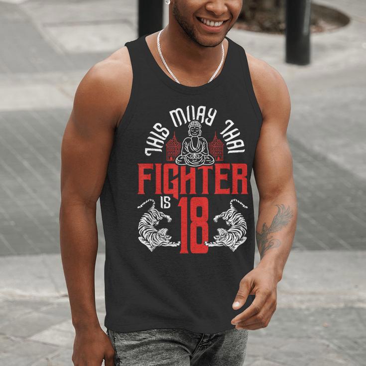 Muay Thai Fighter Is 18 Thai Boxing Muay Thai 18th Birthday Men Tank Top Muay Thai Fighter Is 18 Thai Boxing Muay Thai 18th Birthday Men Tank Top