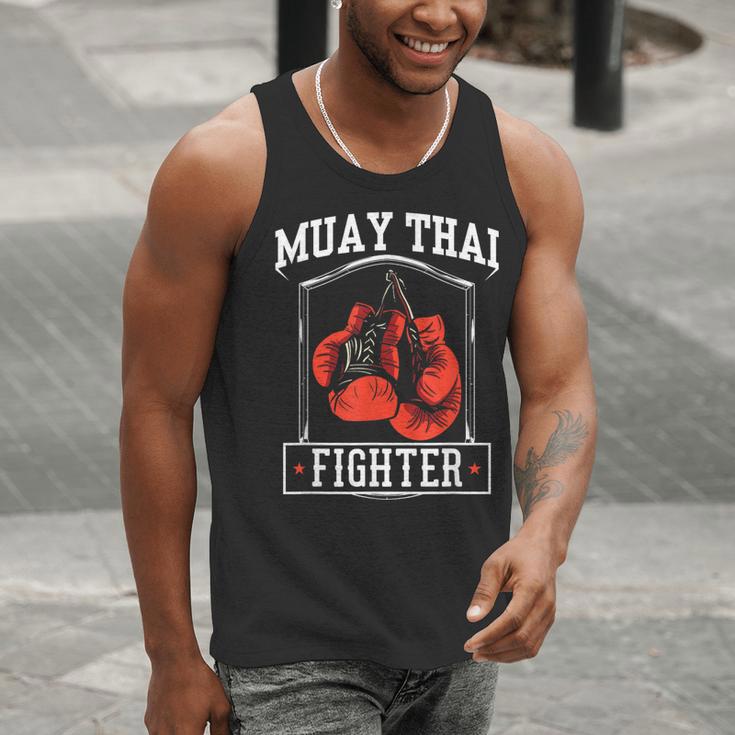 Muay Thai Fighter Hobby Boxing Martial Arts Men Tank Top