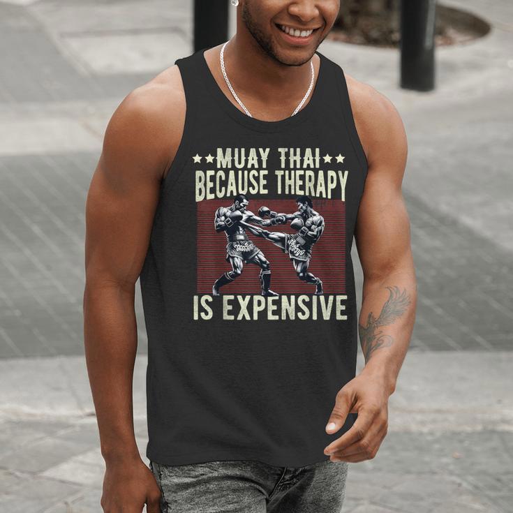 Muay Thai Fighter For Men Dad Boys Thai Kickboxing Fighting Men Tank Top