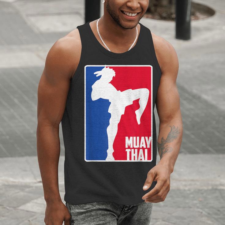 Muay Thai Fighter Retro Kickboxing Training MMA Men Tank Top Muay Thai Fighter Retro Kickboxing Training MMA Men Tank Top