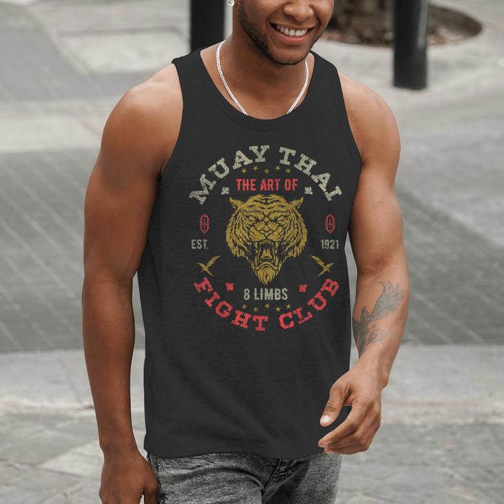 Muay Thai Fighter Vintage Tee Twin Tiger Art Of 8 Limbs Men Tank Top Muay Thai Fighter Vintage Tee Twin Tiger Art Of 8 Limbs Men Tank Top
