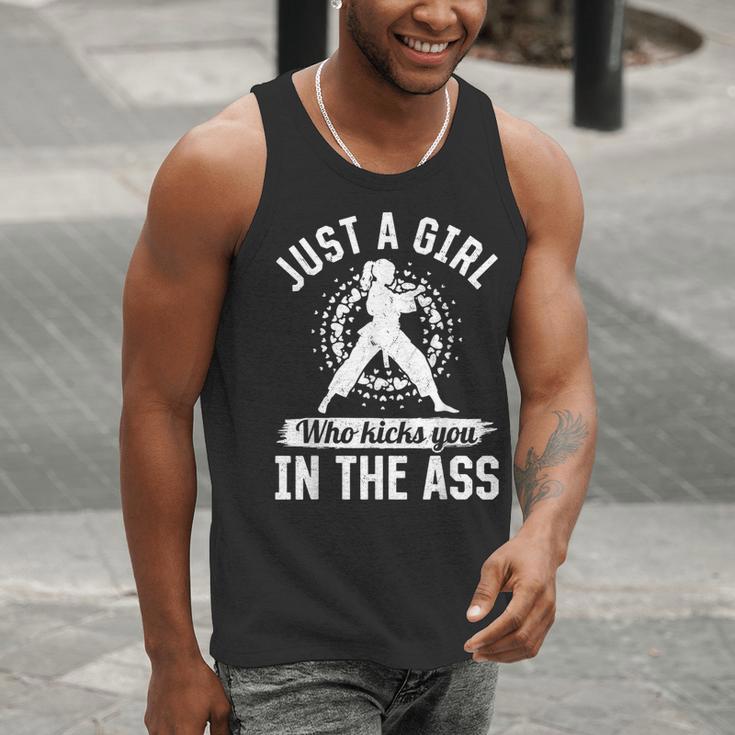 Muay Thai Girls Just a Girl Who Kicks You In The Ass Men Tank Top