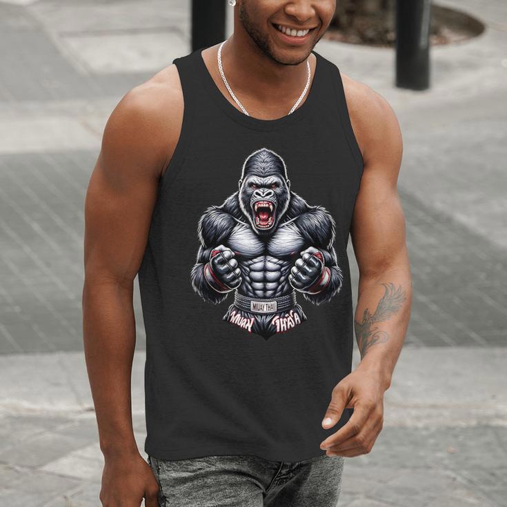 Muay Thai Gorilla Thai Boxing And Fighting Men Tank Top