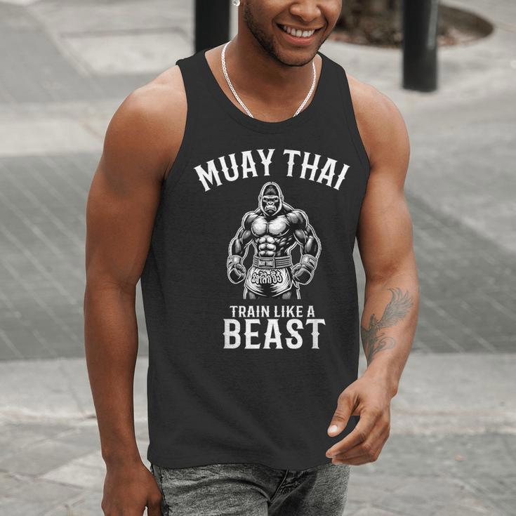 Muay Thai Gorilla Kickboxing And Gorilla Thai Boxing Men Tank Top