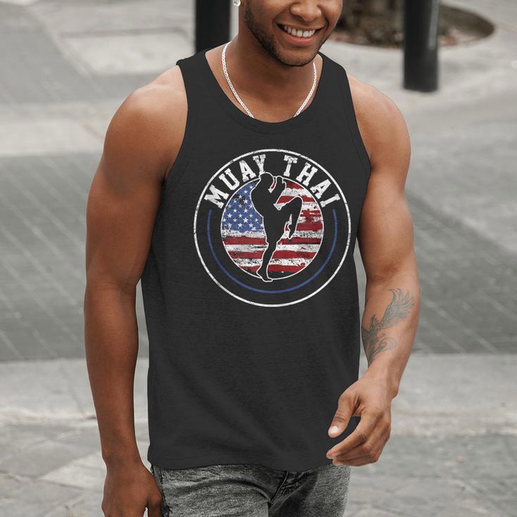 Muay Thai Kickboxing Vintage Men Tank Top