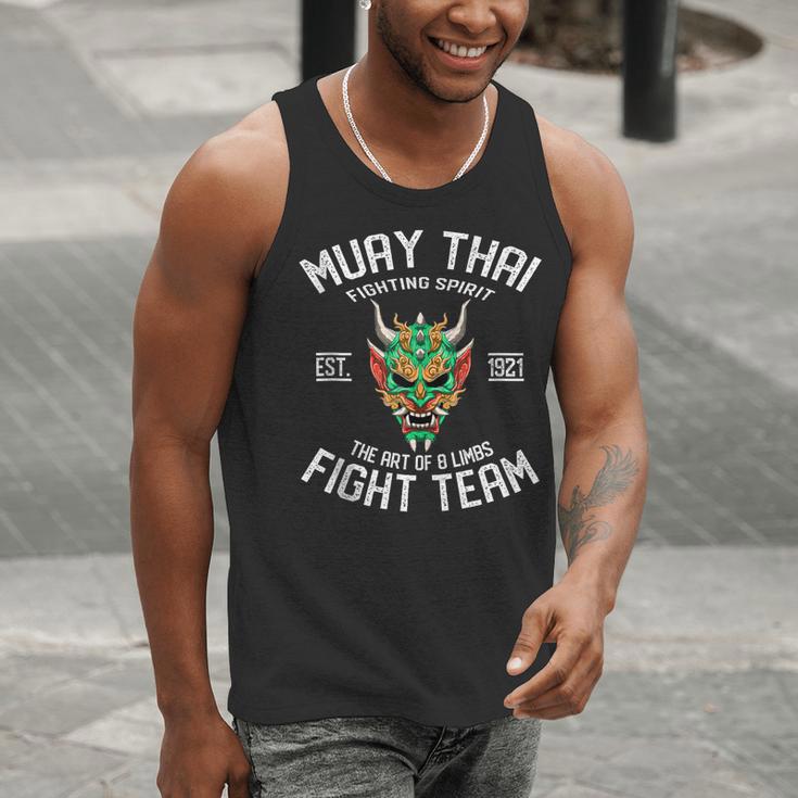 Muay Thai Oni Fight Team Kickboxing Men Tank Top Muay Thai Oni Fight Team Kickboxing Men Tank Top