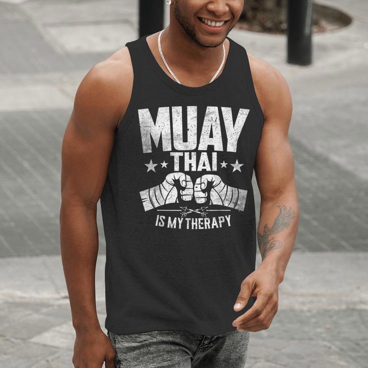 Muay Thai Is My Therapy Muay Thai Lovers Muay Thai Men Tank Top Muay Thai Is My Therapy Muay Thai Lovers Muay Thai Men Tank Top