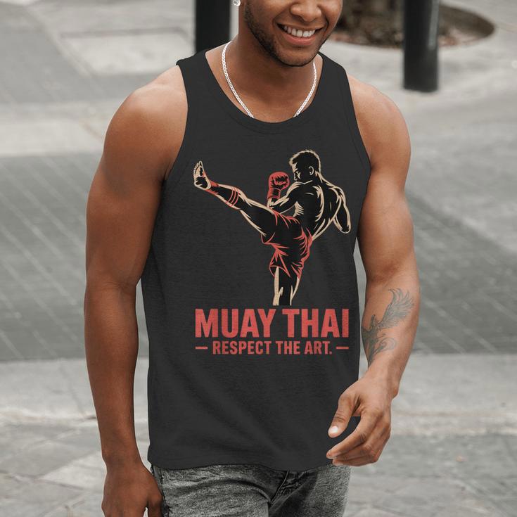 Muay Thai Respect The Art Martial Arts Kickboxing MMA Men Tank Top