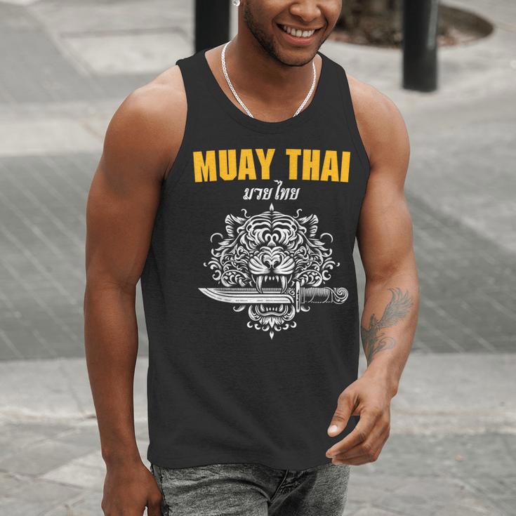 Muay Thai Sak Yant MMA Tattoo Tiger Lion Knife Martial Art Men Tank Top Muay Thai Sak Yant MMA Tattoo Tiger Lion Knife Martial Art Men Tank Top