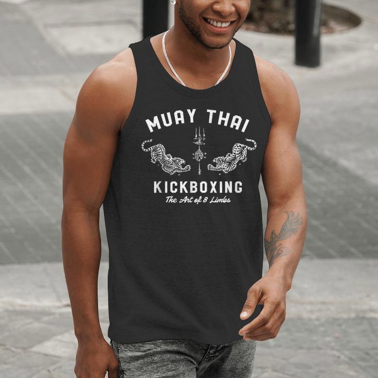 Muay Thai Twin Tigers MMA Warrior Fight Shirt Men Tank Top