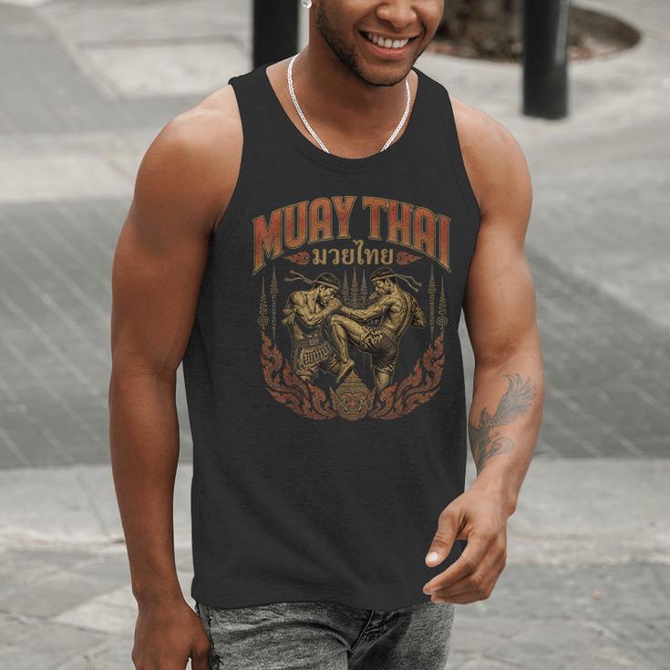 Muay Thai Vintage Thai Boxing Warrior Art Of 8 Limbs Men Tank Top