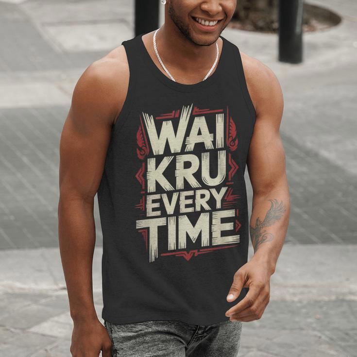 Muay Thai Wai Kru Respect Ritual Ceremony Fighter Identity Men Tank Top