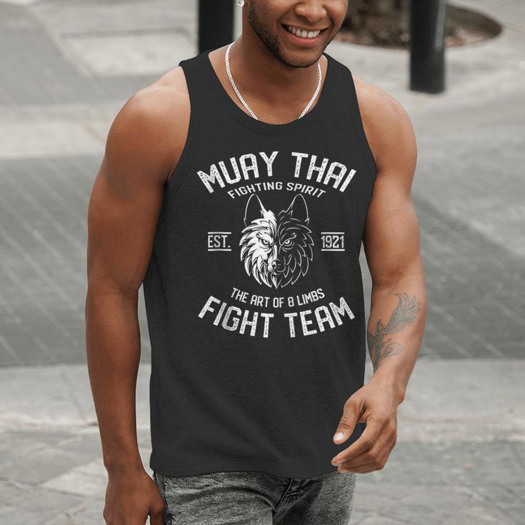Muay Thai Wolf Fight Team Nak Muay Kickboxing Men Tank Top Muay Thai Wolf Fight Team Nak Muay Kickboxing Men Tank Top