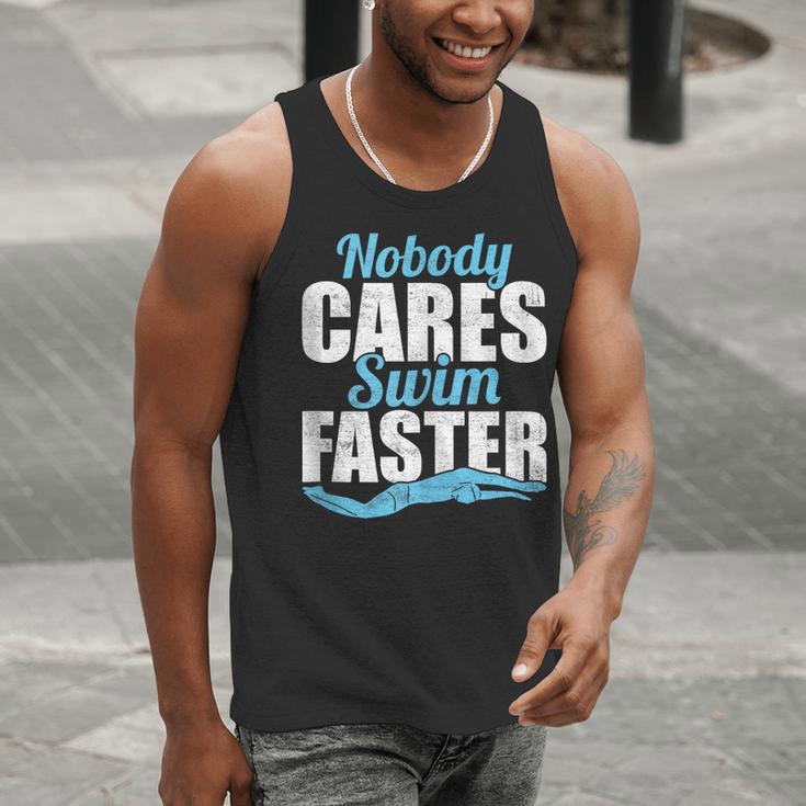 Nobody Cares Swim Faster Swimming Swim Team Men Tank Top Nobody Cares Swim Faster Swimming Swim Team Men Tank Top
