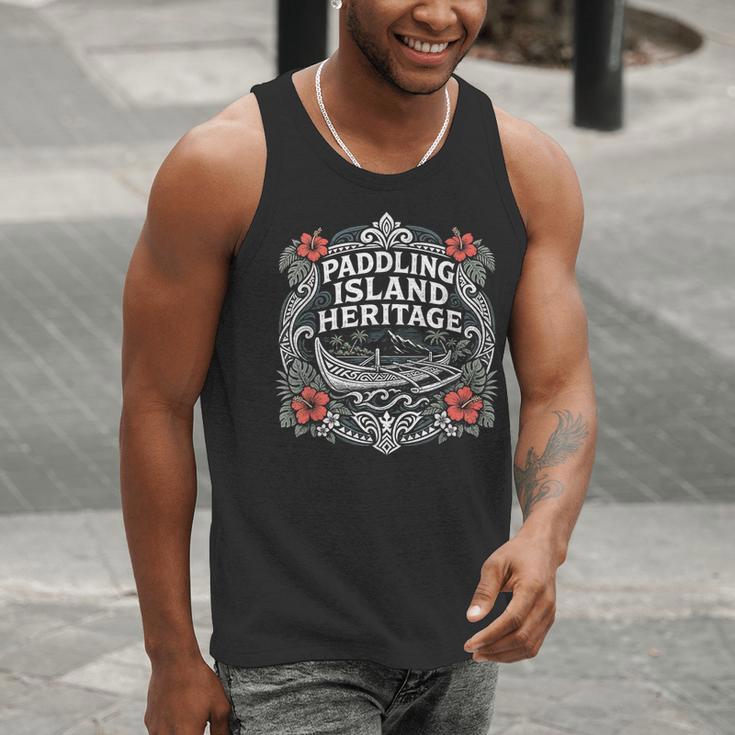 Paddling Island Heritage Outrigger Canoe Men Tank Top