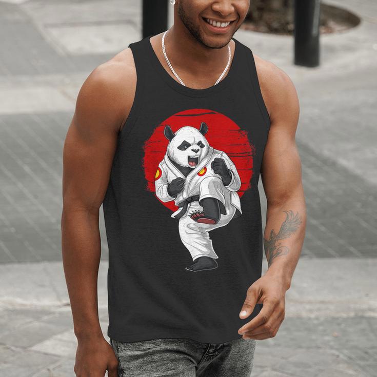 Panda Bear Karate Kickboxing Muay Thai Martial Arts Men Tank Top
